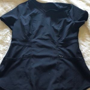 Black scrub top